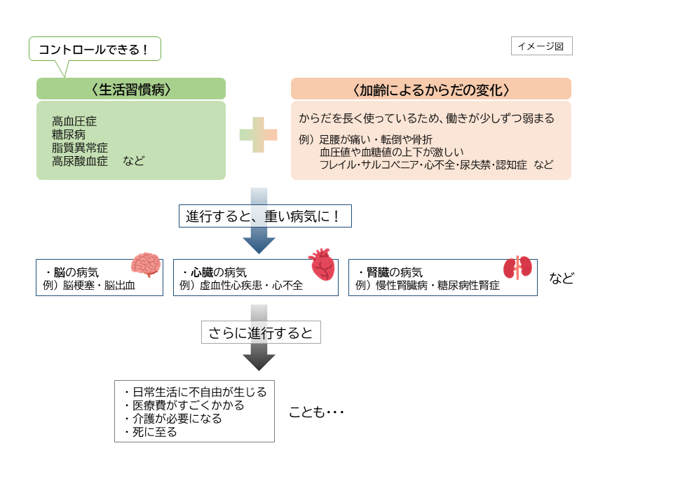 生活習慣病イメージ図